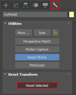 3dmax reset xform