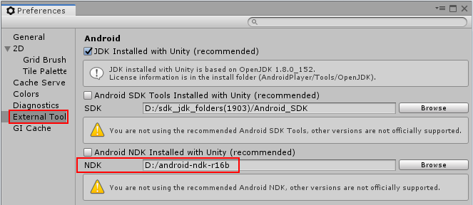 unity 安裝 android ndk error