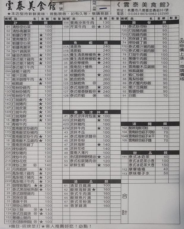 菜單
