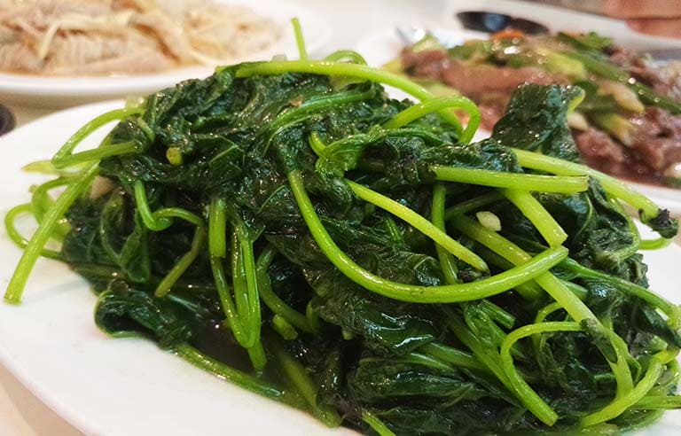 燙青菜 地瓜葉
