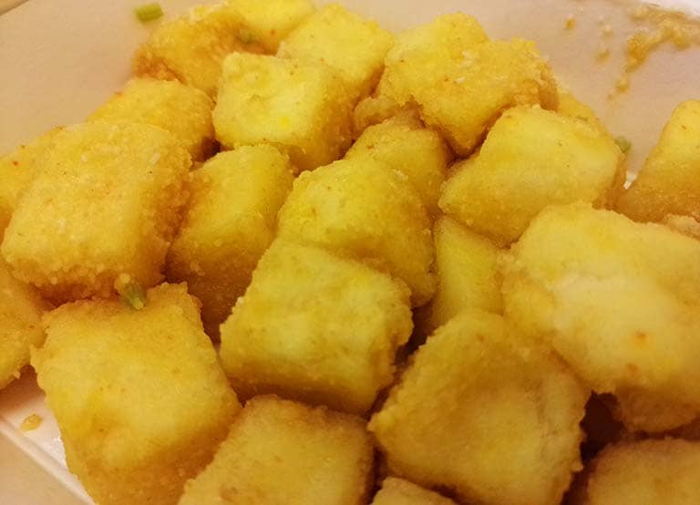 金沙豆腐 快炒