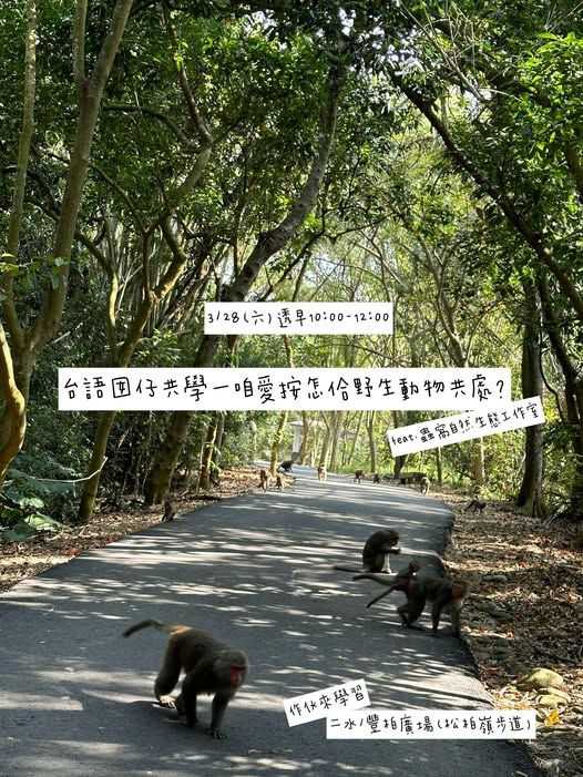【招團 】二水/台語囡仔共學—咱愛按怎佮野生動物共處？feat. 蟲窩自然生態工作室(台語課程)